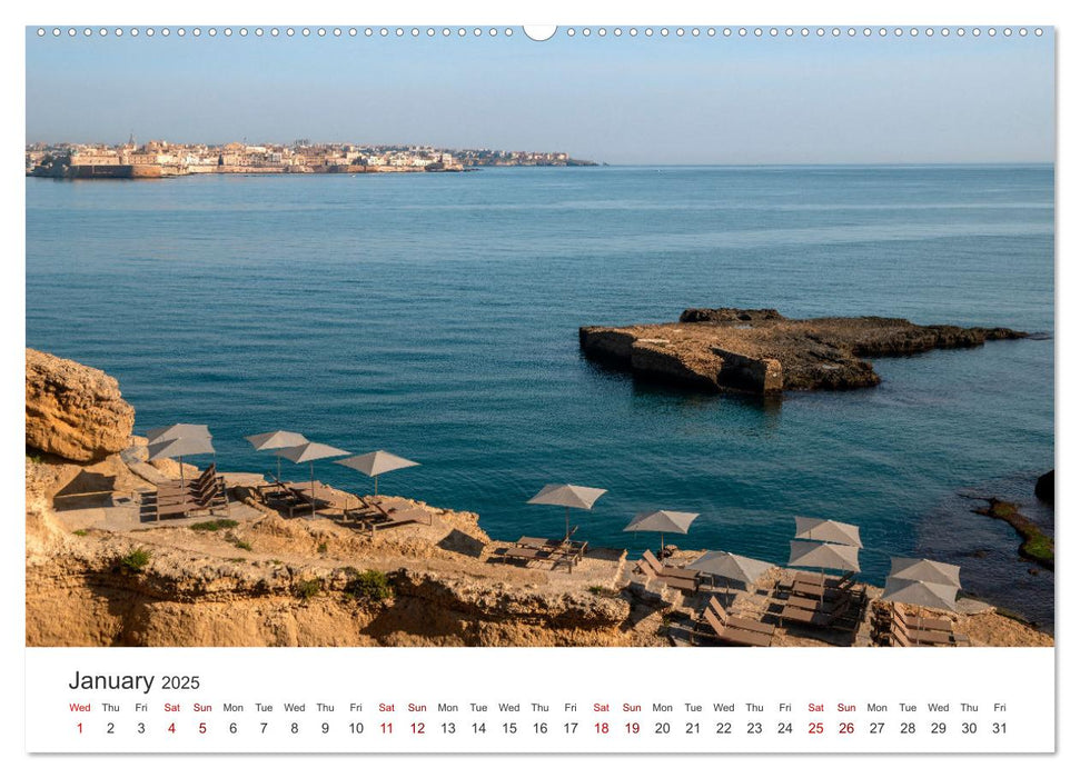 Sicily - The island where winter does not exist (CALVENDO Monthly Calendar 2025)