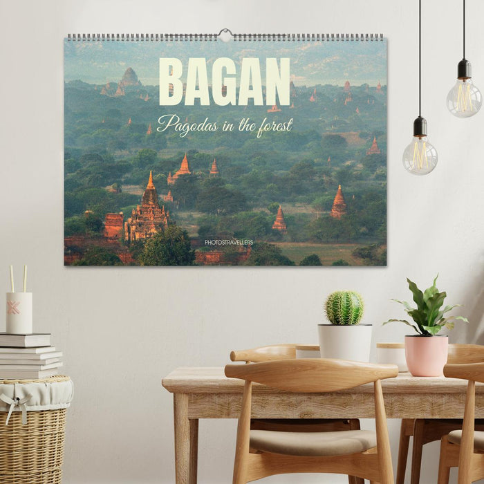 Bagan - Pagodas in the forest (CALVENDO Monthly Calendar 2025)