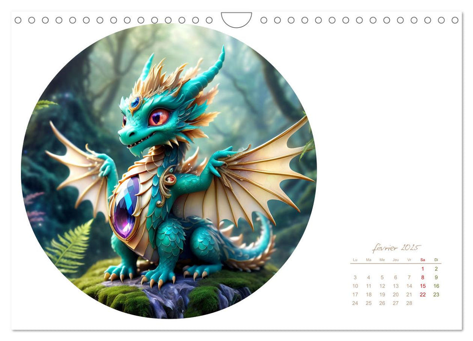 La colère des dragons (CALVENDO Calendrier mensuel 2025)