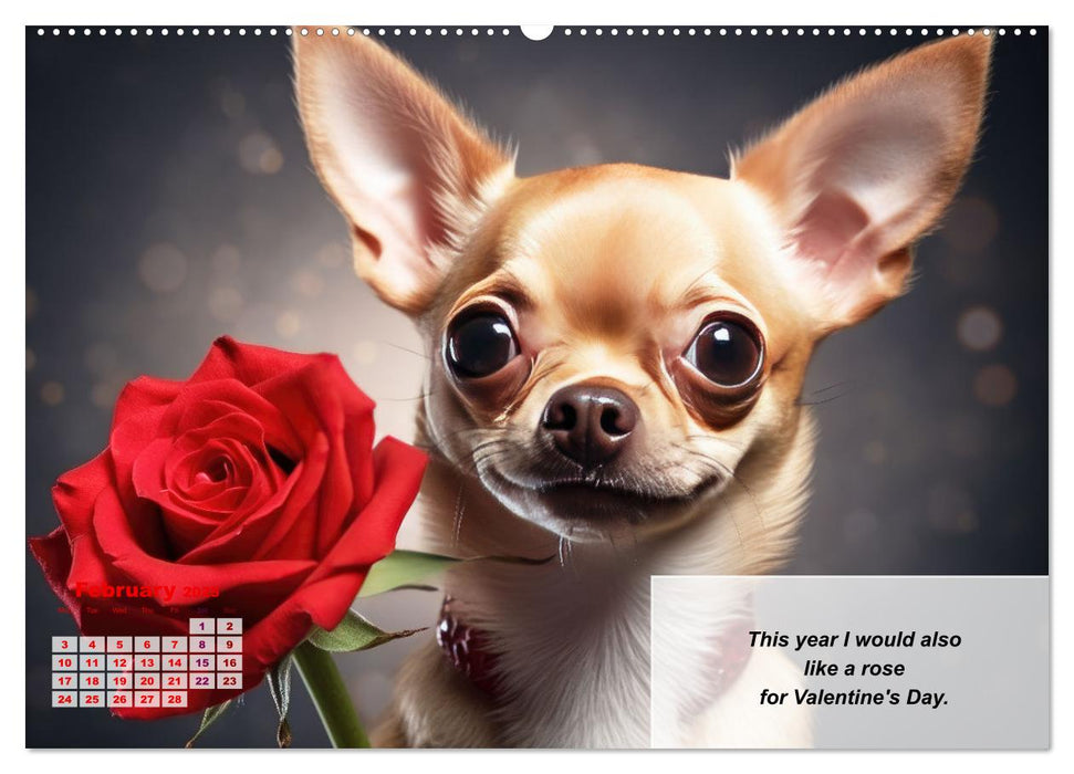 Great fun for Chihuahua lovers (CALVENDO Monthly Calendar 2025)