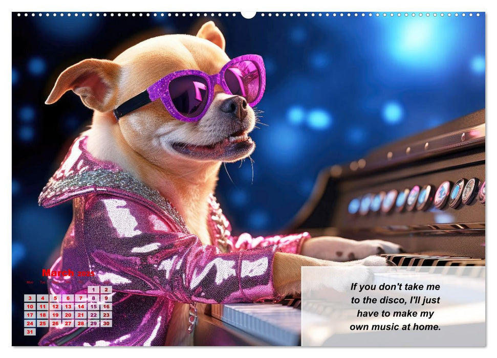 Great fun for Chihuahua lovers (CALVENDO Monthly Calendar 2025)