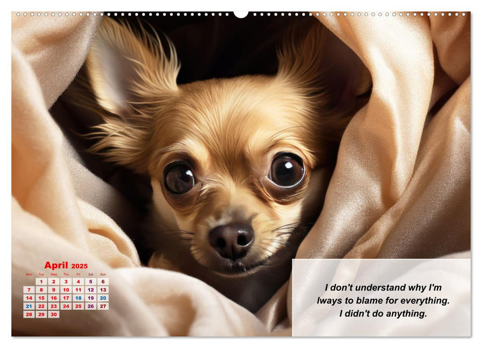 Great fun for Chihuahua lovers (CALVENDO Monthly Calendar 2025)