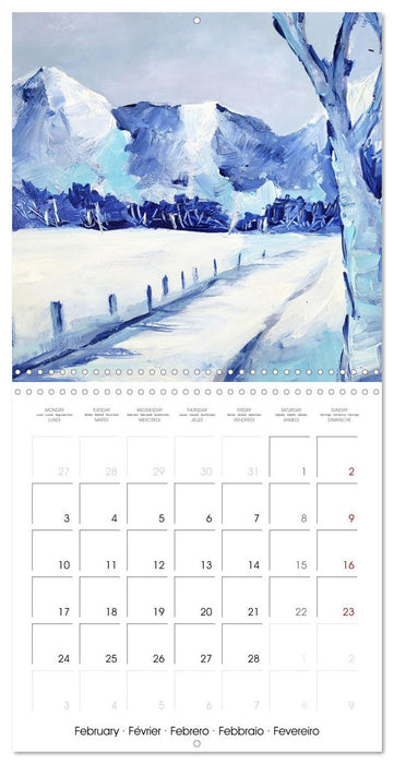 Winter paintings (CALVENDO Monthly Calendar 2025)