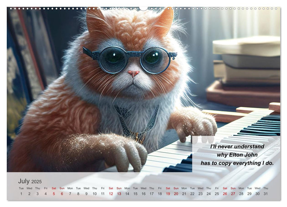 The humoristic cat guide (CALVENDO Premium-Calendar 2025)