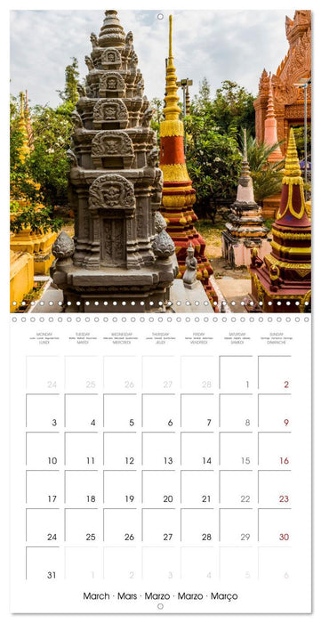 Siem Reap City of Temples Cambodia (CALVENDO Monthly Calendar 2025)