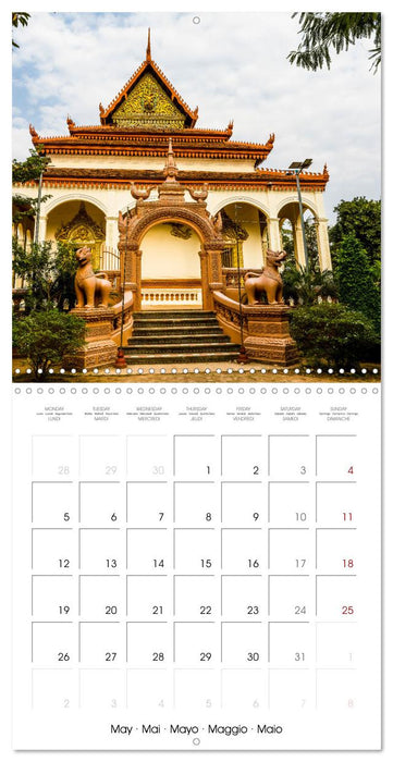 Siem Reap City of Temples Cambodia (CALVENDO Monthly Calendar 2025)