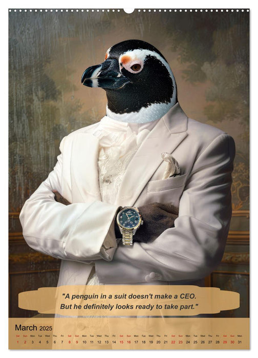 Funny manager wisdom from animals (CALVENDO Monthly Calendar 2025)