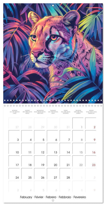 Animals - Jungle life (CALVENDO Monthly Calendar 2025)