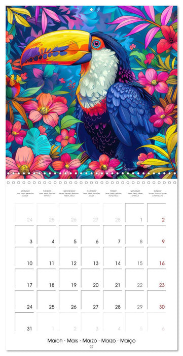 Animals - Jungle life (CALVENDO Monthly Calendar 2025)