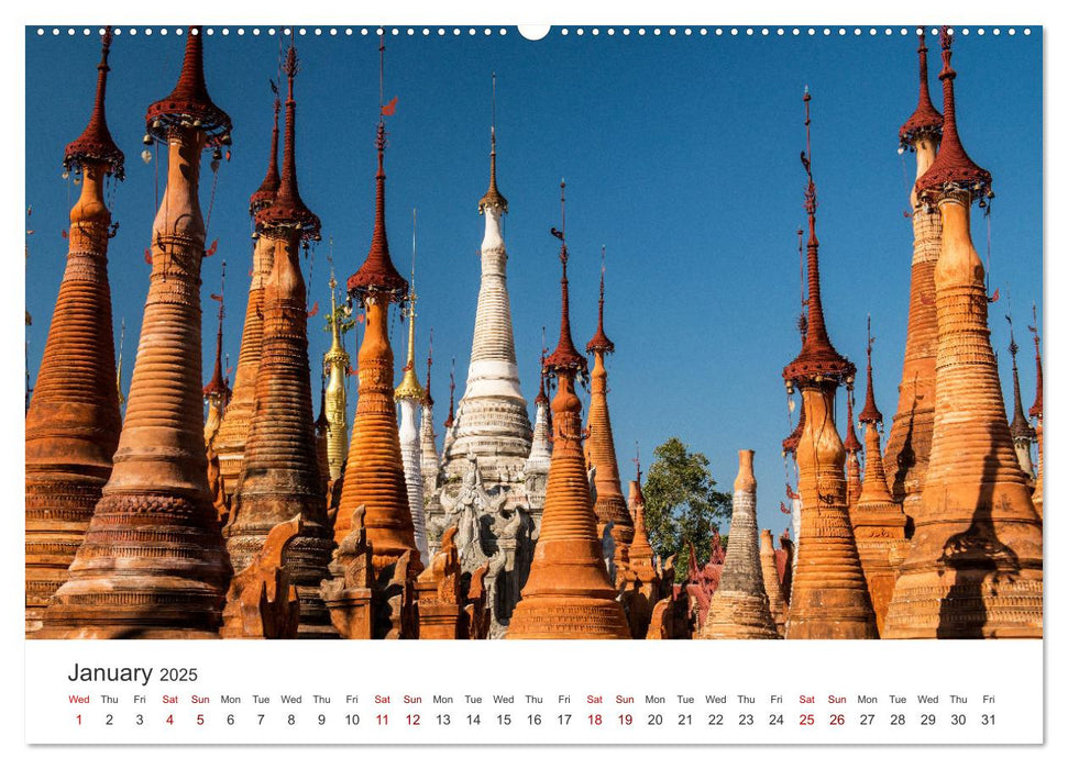 Life in Myanmar, Burma (CALVENDO Monthly Calendar 2025)