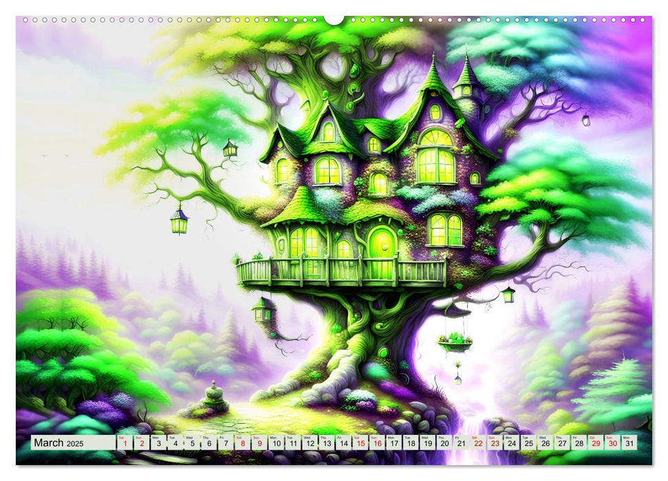 Treehouse fantasies (CALVENDO Monthly Calendar 2025)