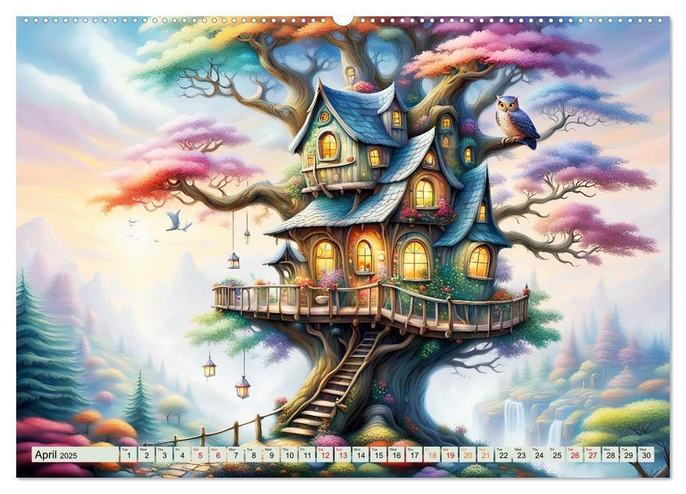 Treehouse fantasies (CALVENDO Monthly Calendar 2025)