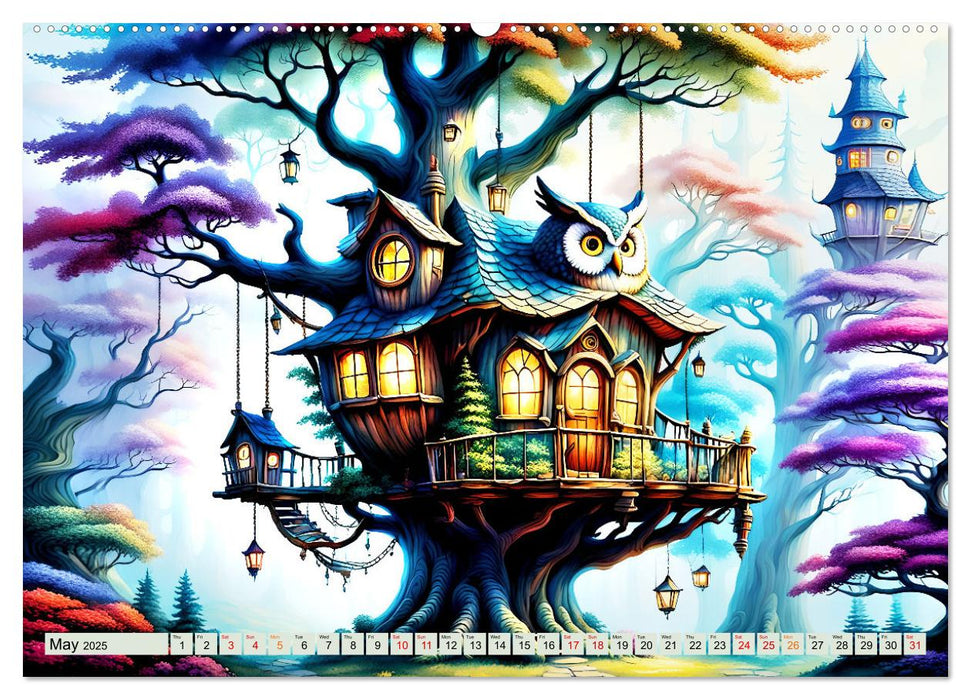 Treehouse fantasies (CALVENDO Monthly Calendar 2025)