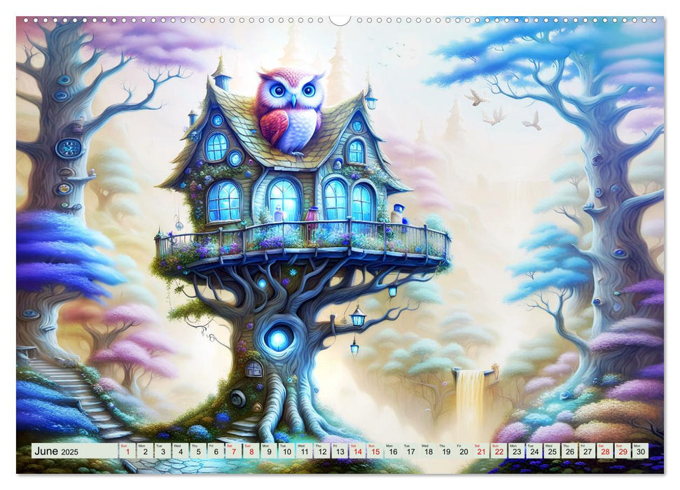 Treehouse fantasies (CALVENDO Monthly Calendar 2025)