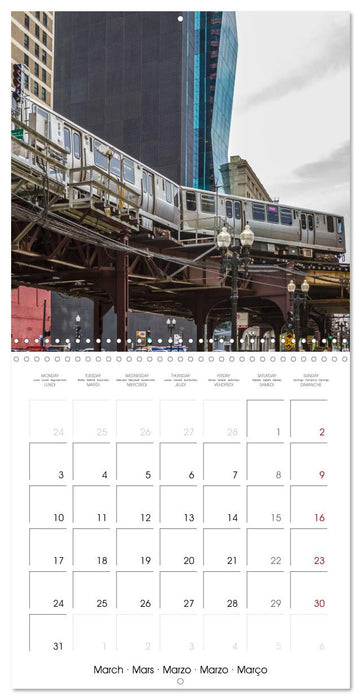 CHICAGO Highlights (CALVENDO Monthly Calendar 2025)