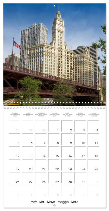 CHICAGO Highlights (CALVENDO Monthly Calendar 2025)