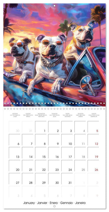 Great Gangster Dogs (CALVENDO Monthly Calendar 2025)