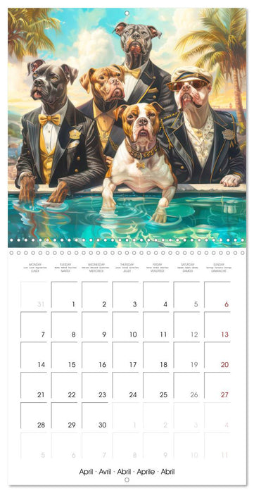 Great Gangster Dogs (CALVENDO Monthly Calendar 2025)