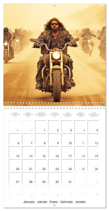 Bikers on the road (CALVENDO Monthly Calendar 2025)