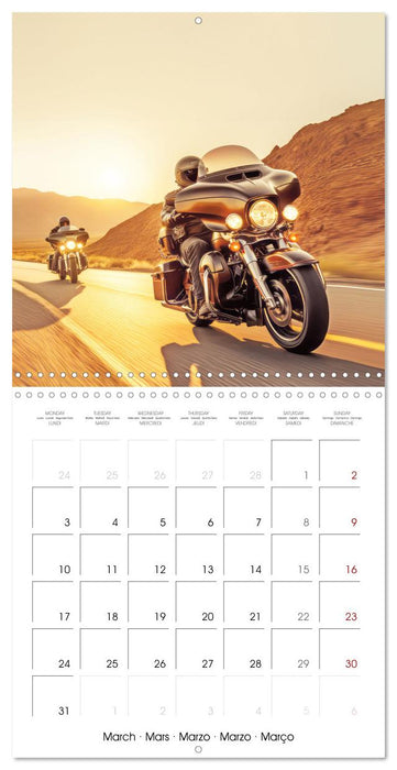 Bikers on the road (CALVENDO Monthly Calendar 2025)