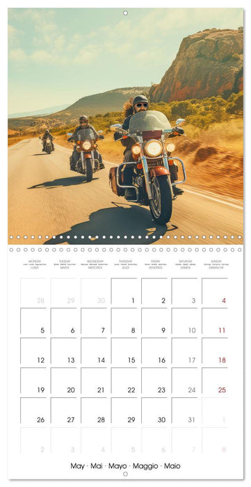 Bikers on the road (CALVENDO Monthly Calendar 2025)