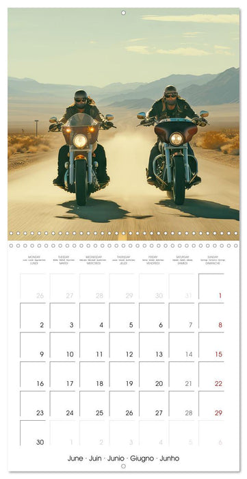 Bikers on the road (CALVENDO Monthly Calendar 2025)