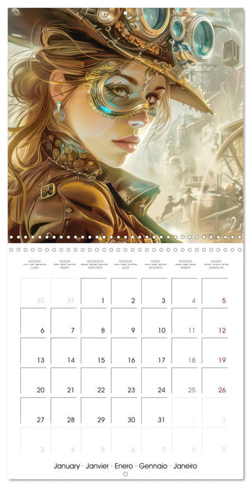 Steampunk - Mechanical World (CALVENDO Monthly Calendar 2025)