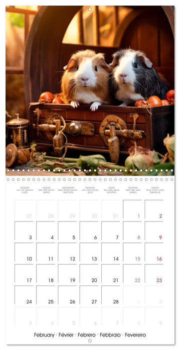 Sweet GUINEA PIGS (CALVENDO Monthly Calendar 2025)