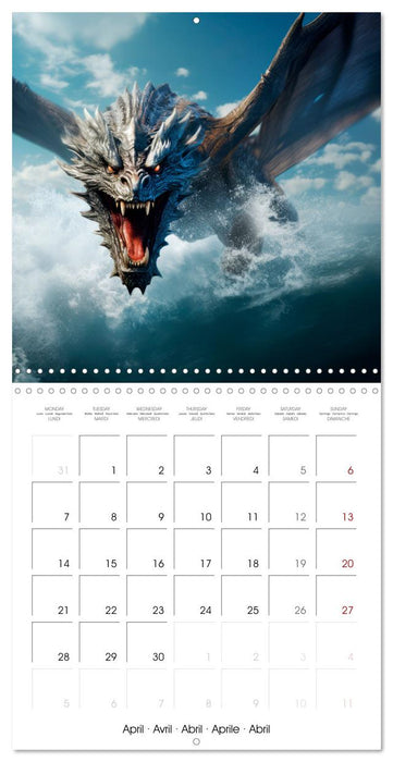 DRAGONS Wings of Power (CALVENDO Monthly Calendar 2025)