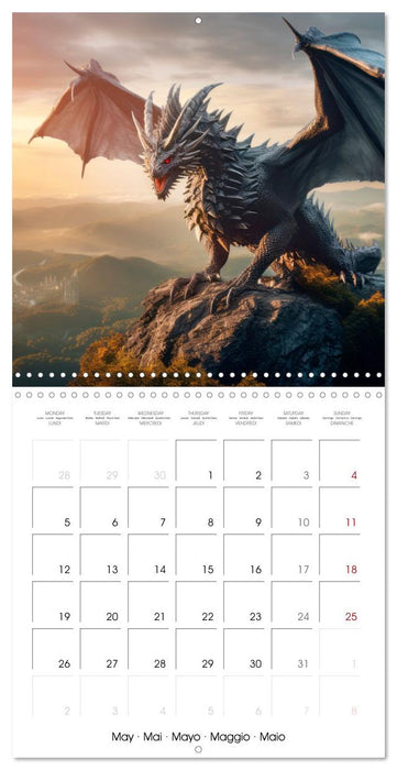 DRAGONS Wings of Power (CALVENDO Monthly Calendar 2025)