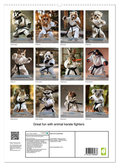 Great fun with animal karate fighters (CALVENDO Premium-Calendar 2025)