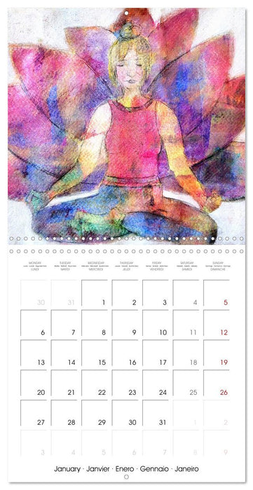 Artistic Yin Yoga (CALVENDO Monthly Calendar 2025)