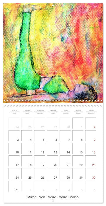 Artistic Yin Yoga (CALVENDO Monthly Calendar 2025)