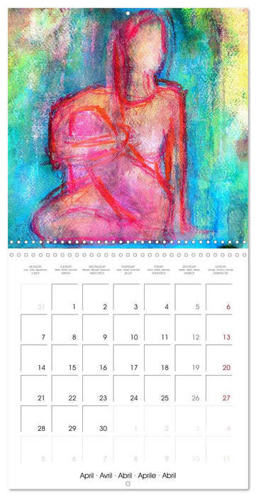 Artistic Yin Yoga (CALVENDO Monthly Calendar 2025)