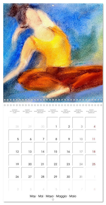 Artistic Yin Yoga (CALVENDO Monthly Calendar 2025)