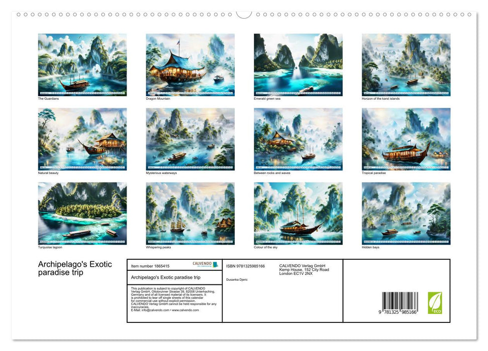 Archipelago's Exotic paradise trip (CALVENDO Premium-Calendar 2025)