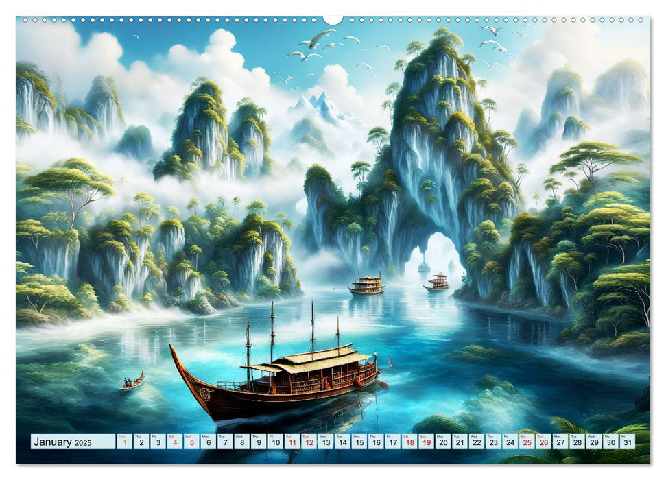 Archipelago's Exotic paradise trip (CALVENDO Premium-Calendar 2025)