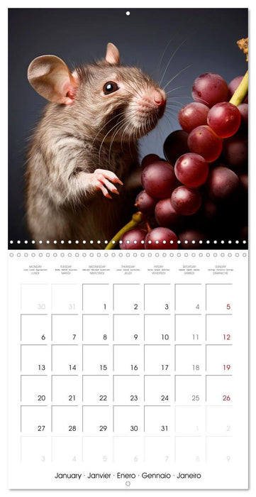 Clever Rats (CALVENDO Monthly Calendar 2025)