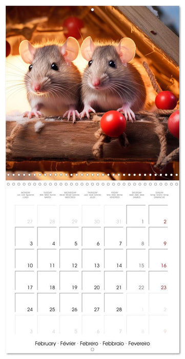 Clever Rats (CALVENDO Monthly Calendar 2025)