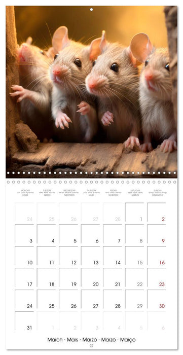 Clever Rats (CALVENDO Monthly Calendar 2025)