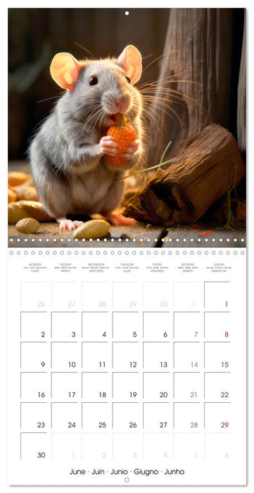 Clever Rats (CALVENDO Monthly Calendar 2025)