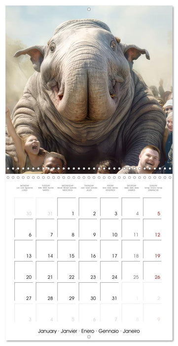 Lovely giants (CALVENDO Monthly Calendar 2025)