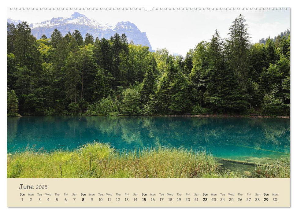 Journey Through the Swiss Alps - A Year of Alpine Adventures (CALVENDO Monthly Calendar 2025)