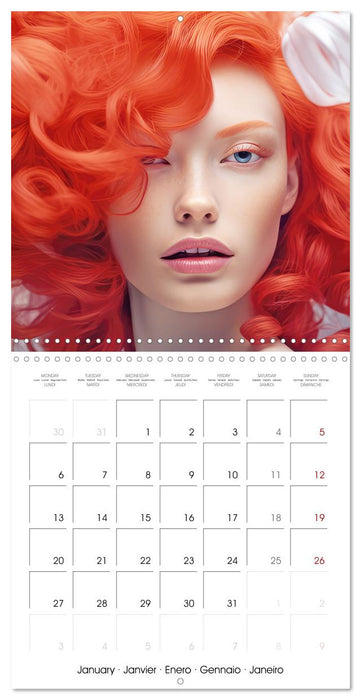 Fascination artful hair (CALVENDO Monthly Calendar 2025)