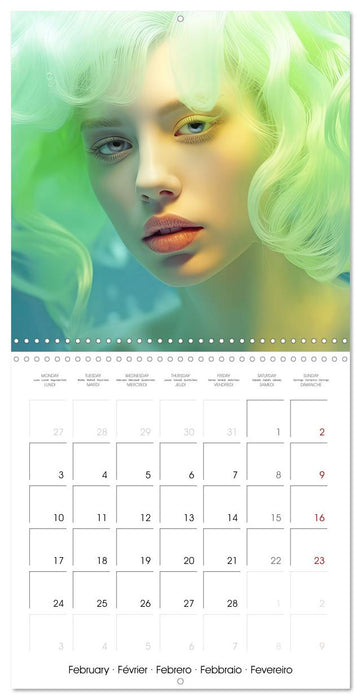 Fascination artful hair (CALVENDO Monthly Calendar 2025)