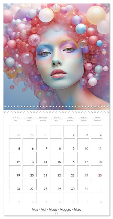 Fascination artful hair (CALVENDO Monthly Calendar 2025)