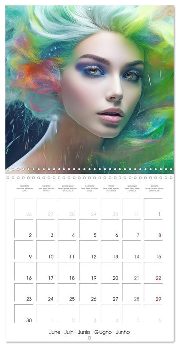 Fascination artful hair (CALVENDO Monthly Calendar 2025)