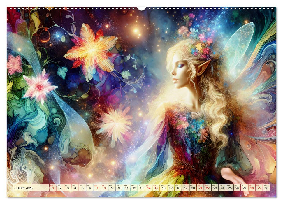 The flower elves Enchanting harmony (CALVENDO Premium-Calendar 2025)