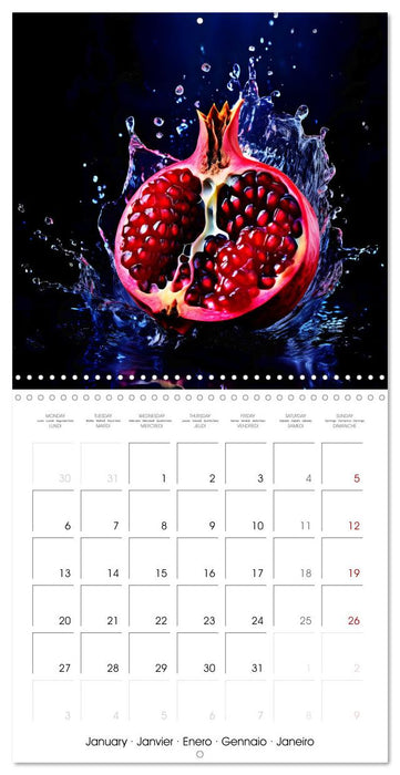 Fruity flavour explosions (CALVENDO Monthly Calendar 2025)