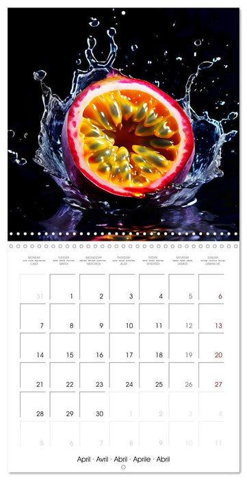 Fruity flavour explosions (CALVENDO Monthly Calendar 2025)